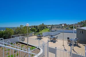 The Rooftop Terrace Deck at Nelson Towers Motel & Apartments